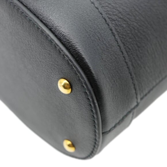 Gucci Diana Bamboo Leather Bucket Bag Black 724652 - Picture 9 of 13